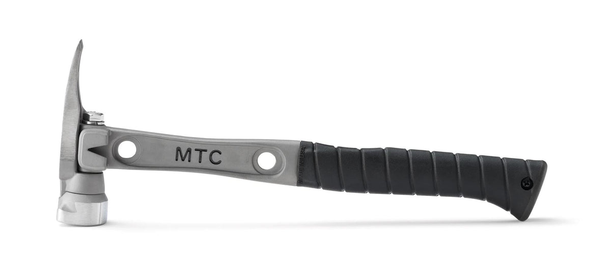 14" Titanium Handle D Nose Smooth Face Black Curved Grip