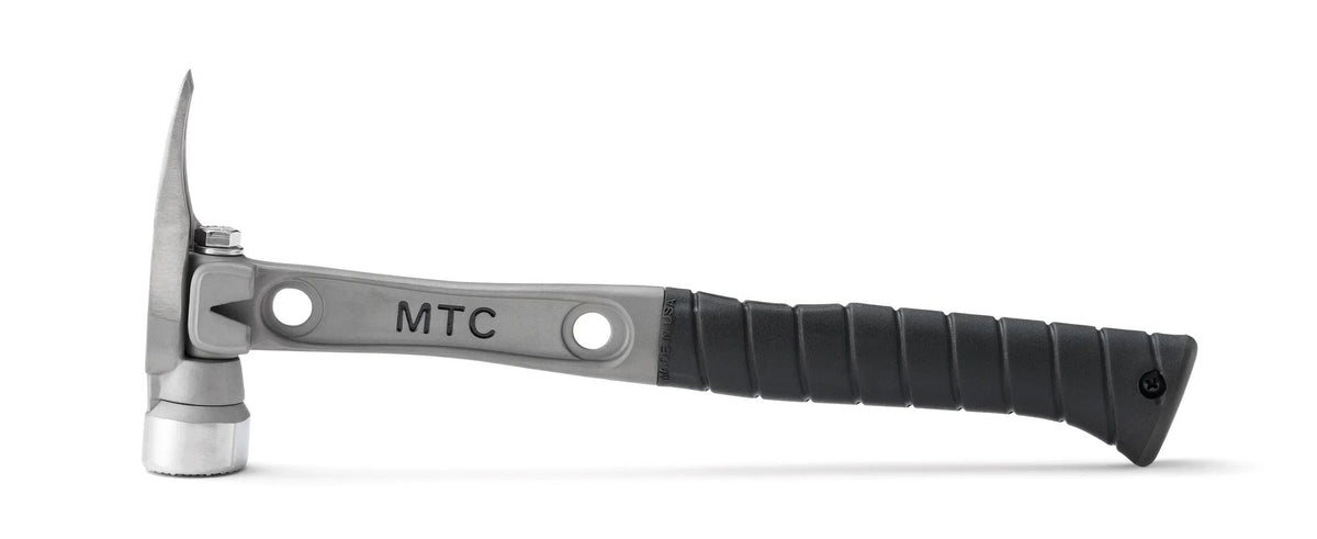 14" Titanium Handle O Nose Milled Face Black Curved Grip