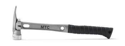 16" Titanium Handle D Nose Smooth Face Black Curved Grip.