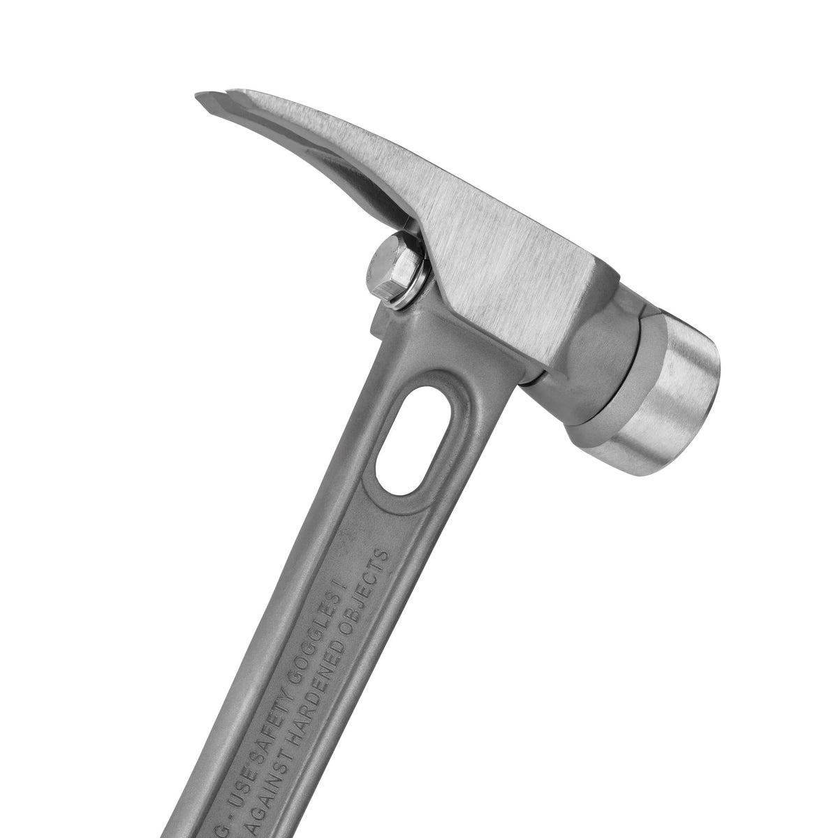 16" Titanium Handle O Nose Smooth Face Black Curved Grip