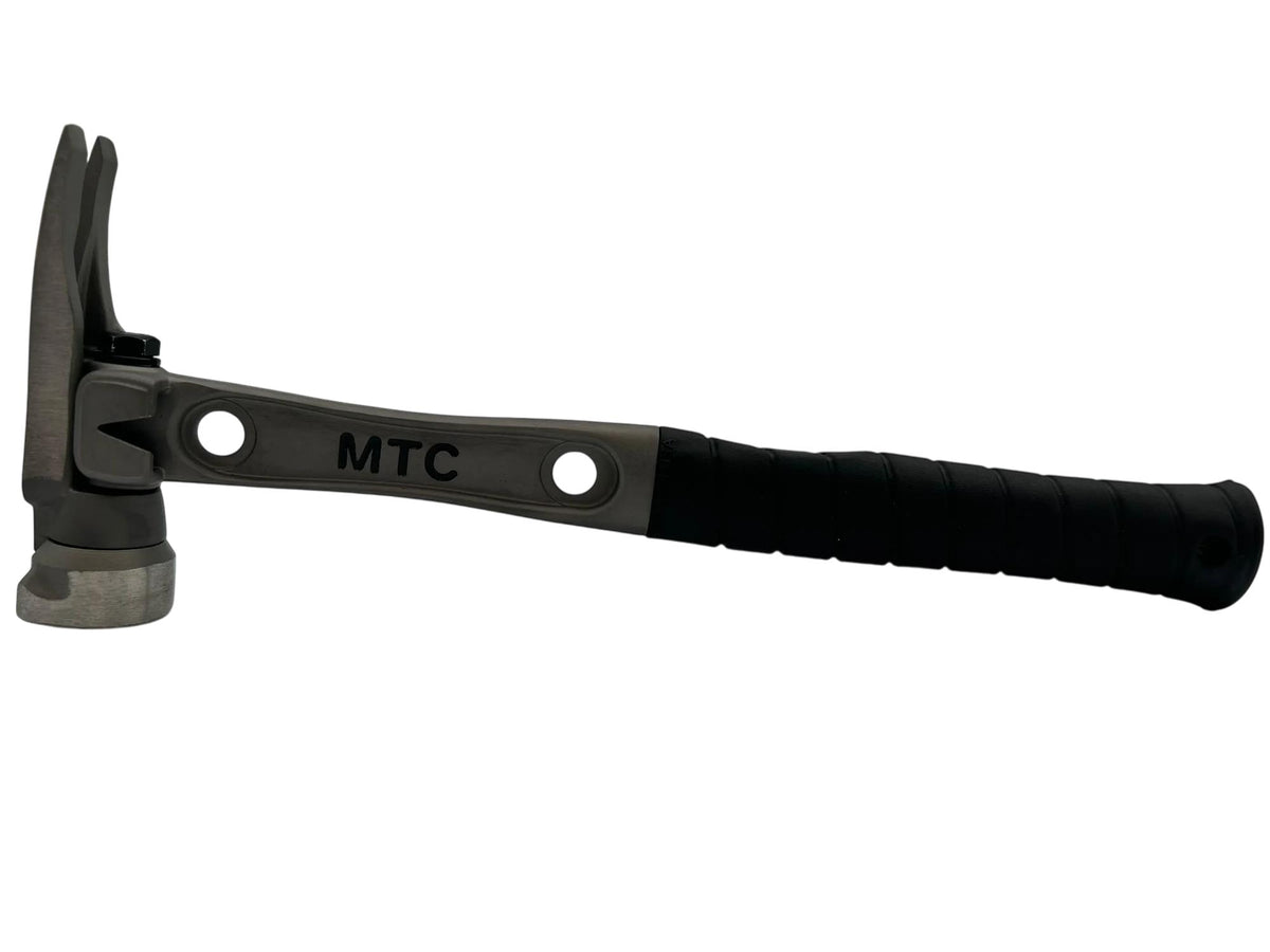 14" Titanium Handle D Nose Smooth Face Black Curved Grip