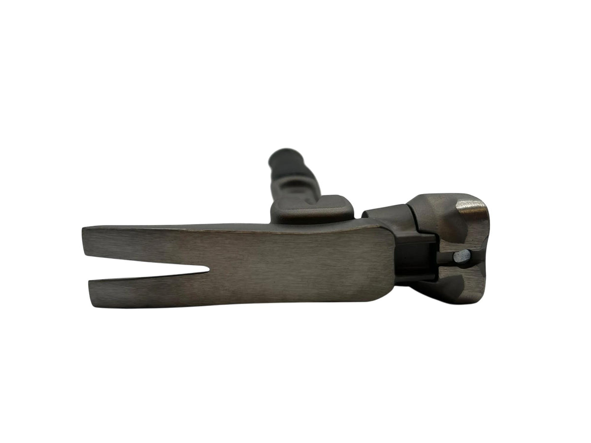 14" Titanium Handle D Nose Smooth Face Black Curved Grip