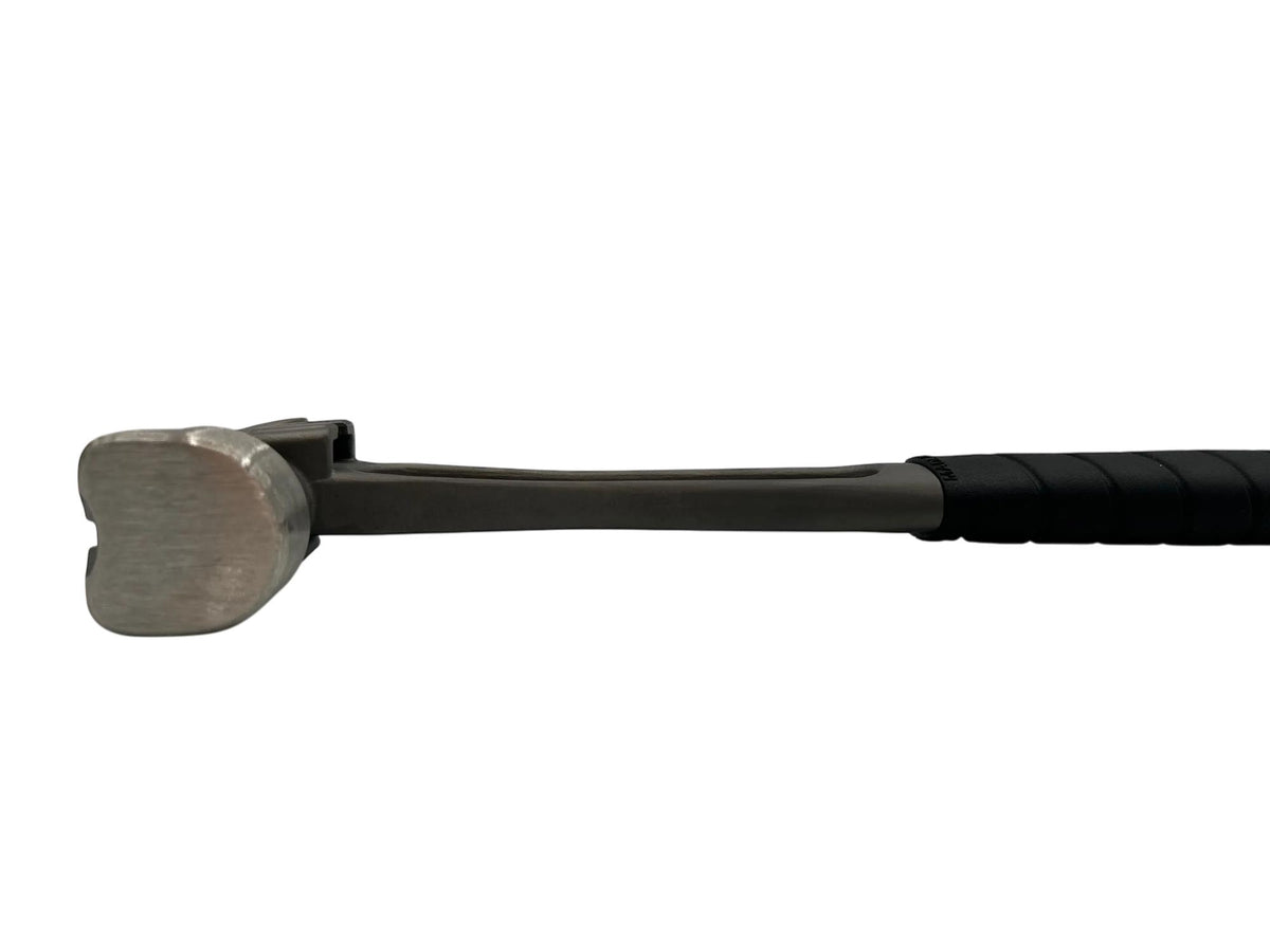 14" Titanium Handle D Nose Smooth Face Black Curved Grip