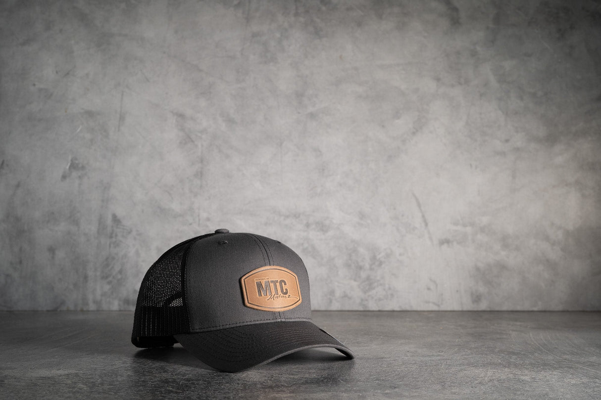 MTC Leather Patch Hat - Dark Grey